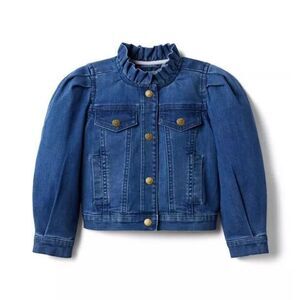 Janie & Jack Denim Puff Sleeve Jacket Size 3-4T Girls